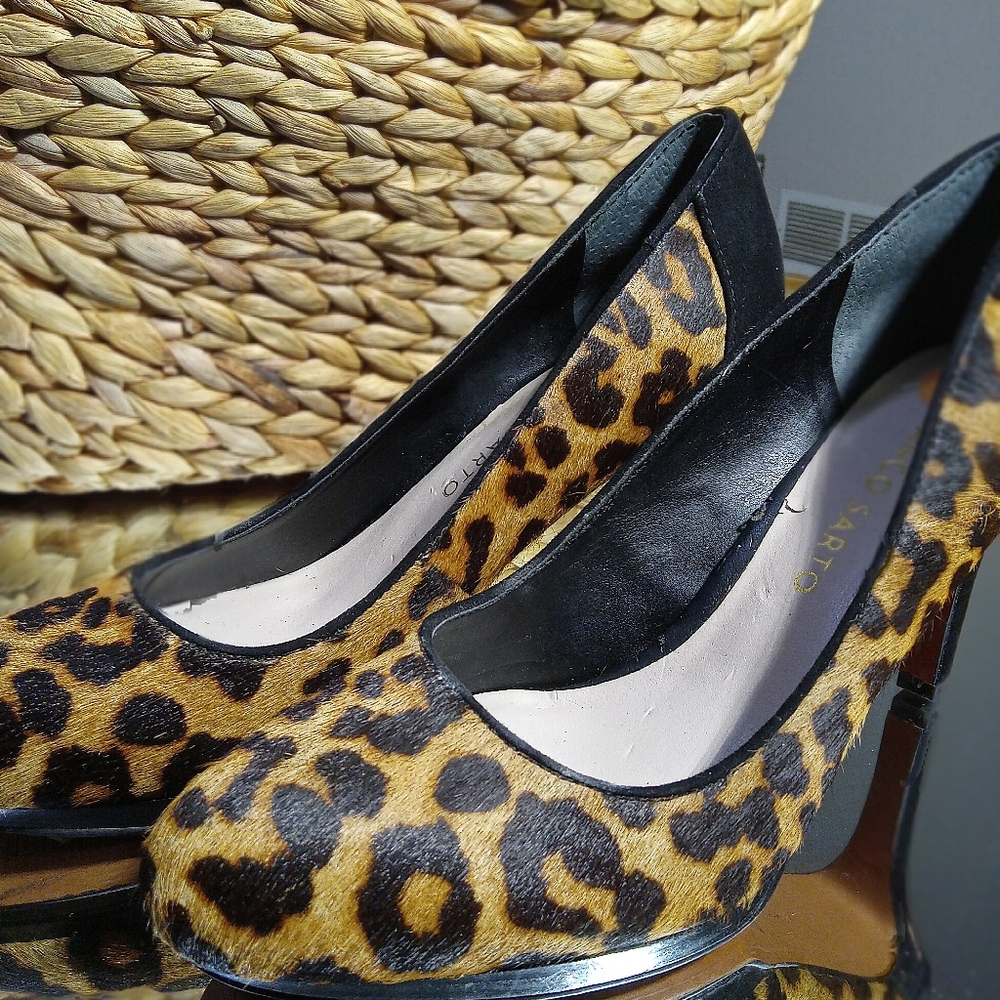 Sz 5 Franco Sarto  leopard 🐆  heels NEW